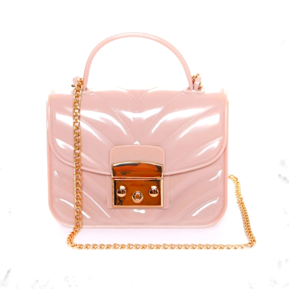 47. See Right Through It Handbag - Nude